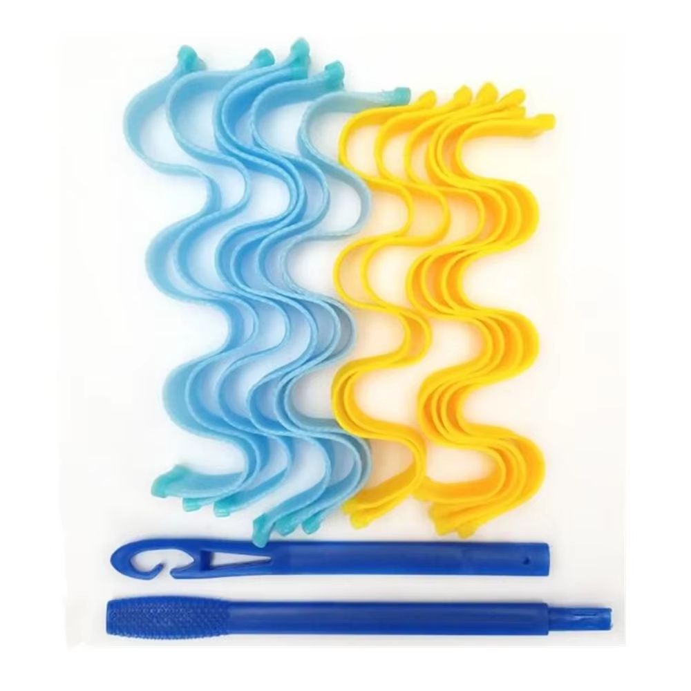 12 Piece Heatless Hair Curlers Soft Curling Rod Set