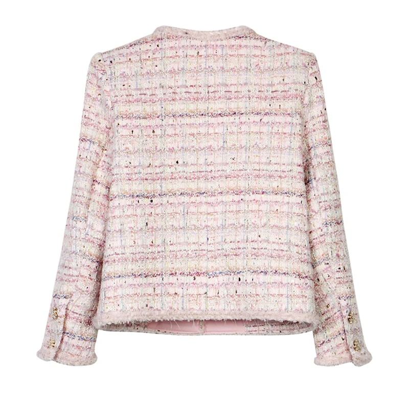 Cherry Blossom Romantic Braided Tweed Jacket