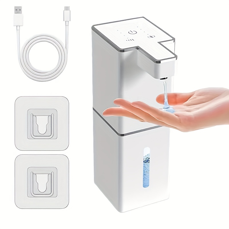 Touchless Automatic Sensor Soap Dispenser, Wall Mounted Intelligent Induction Hand Cleaning Washing Machine for Bathroom