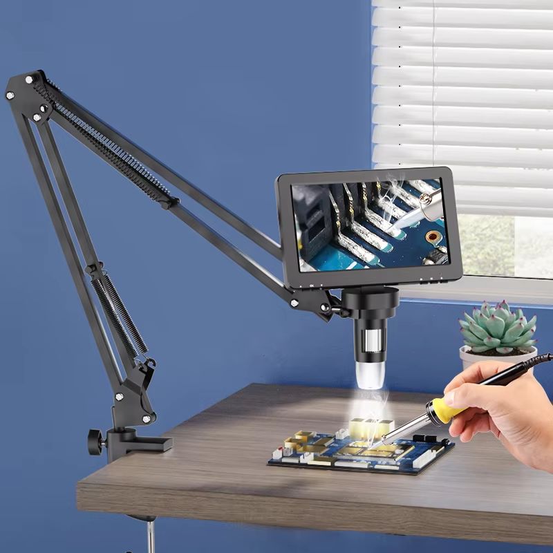Adjustable Flexible Microscope Arm Stand Metal Bracket Mount