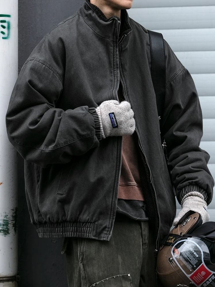 Japanese Vintage Polar Fleece Jacket | High-Quality Thick Winter Coat