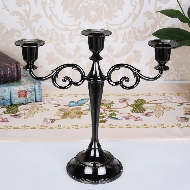 Retro 3-Arm Metal Candelabra