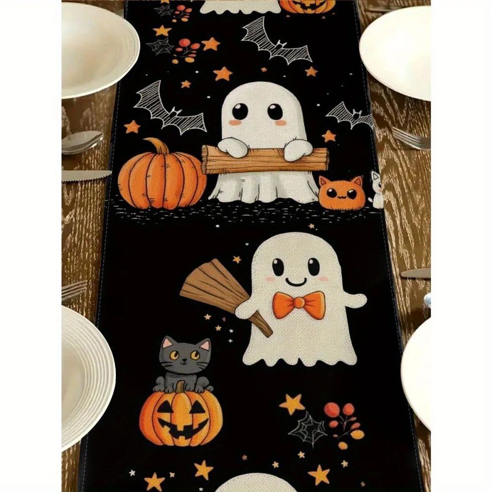 Halloween Pumpkin Table Runner Decor