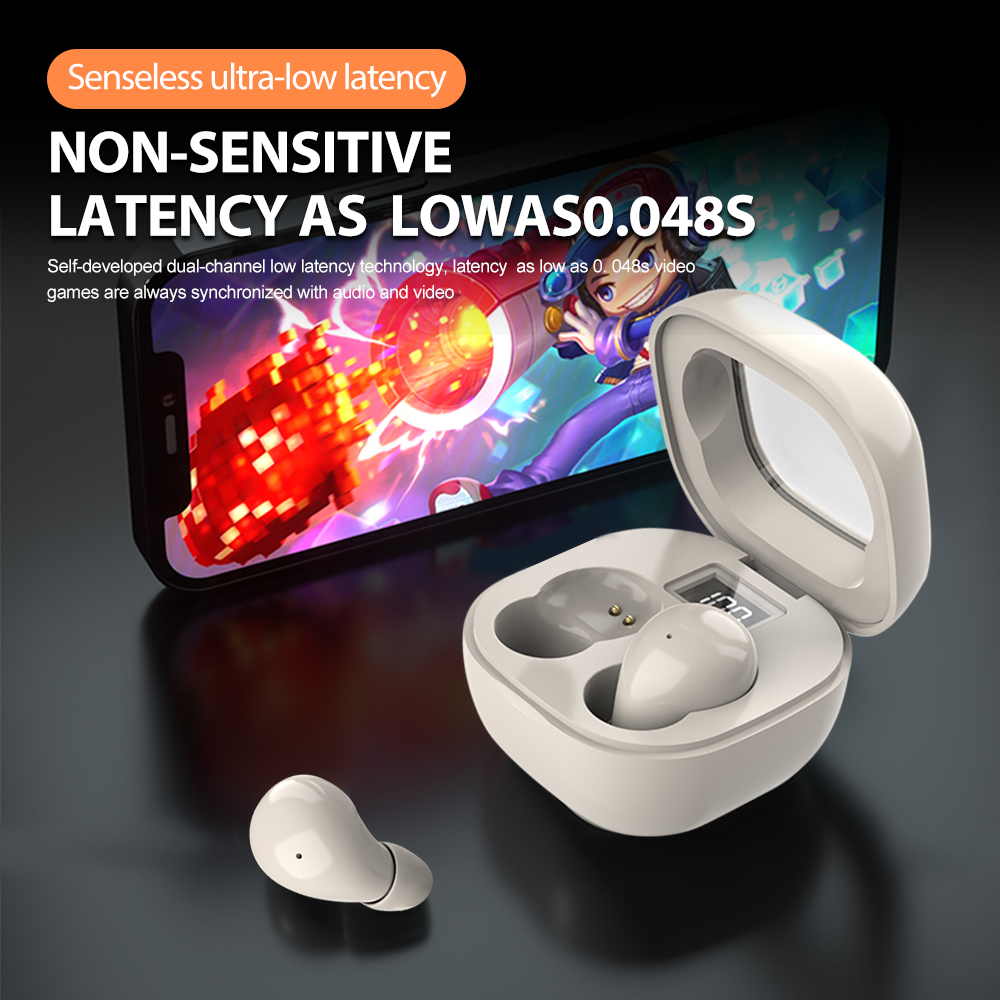 Ultra Compact Mini Bluetooth 5.3 Earphones, Invisible Design, HiFi Sound, Noise Cancelling, LED Display