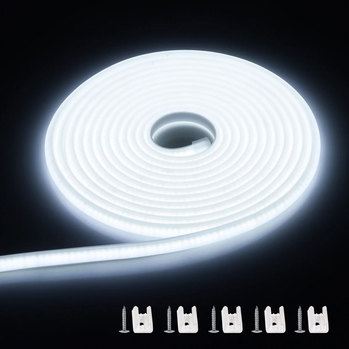 Waterproof Under Cabinet LED Light Kitchen COB Strip Lamp with Button Switch