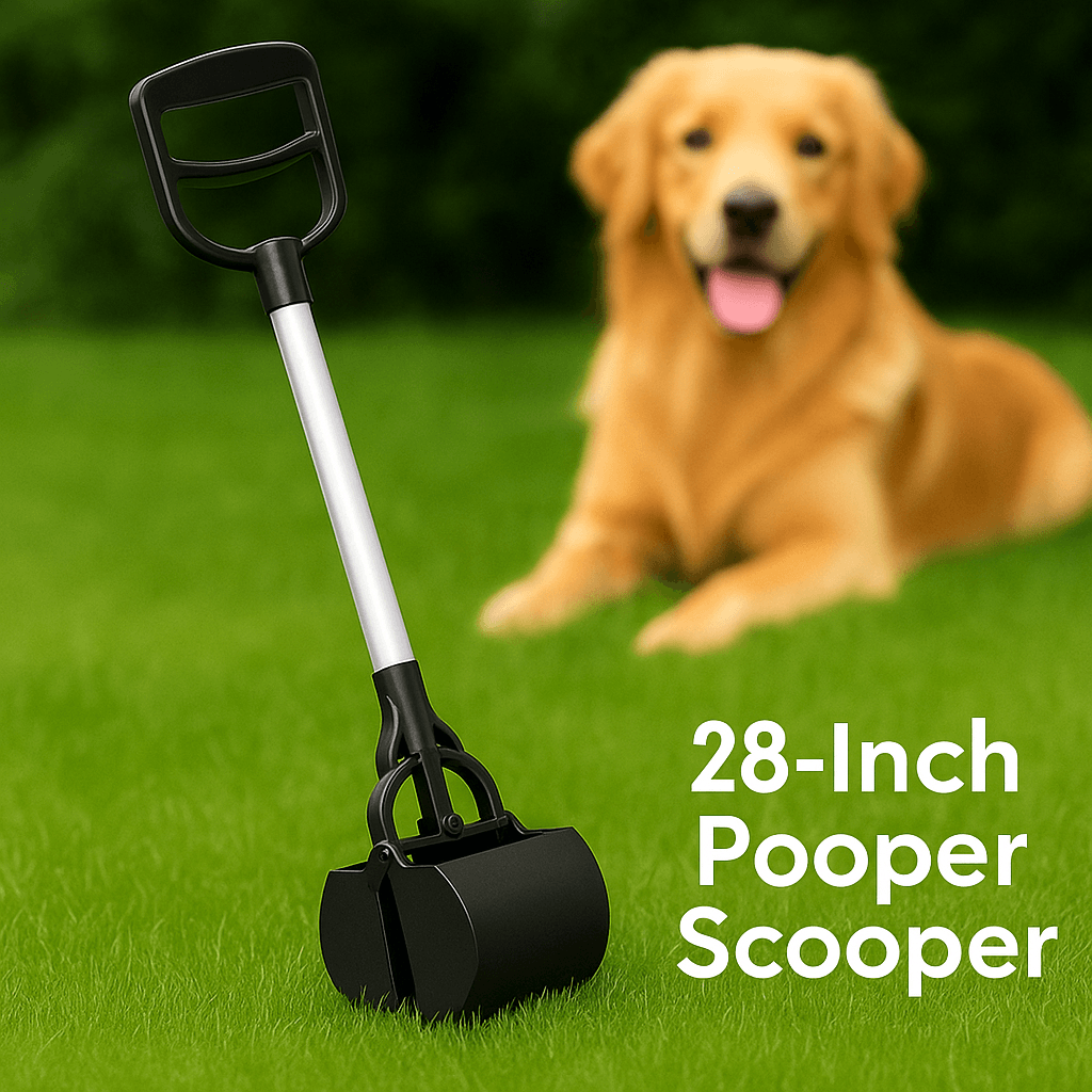 28 in Spring Loaded Dog Pooper Scooper Heavy Duty Waste Grabber Tool