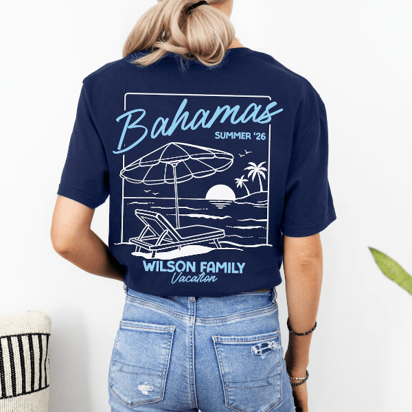 Custom Family Vacation Shirt Personalized Travel Tee