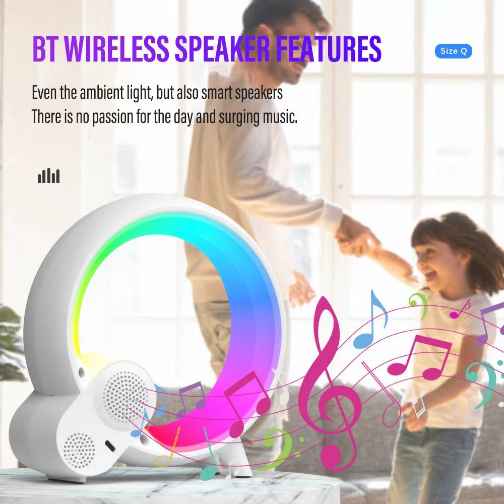 Smart LED Sunrise Alarm Clock with Bluetooth Speaker – Wake-Up Light, White Noise, App & Remote Control