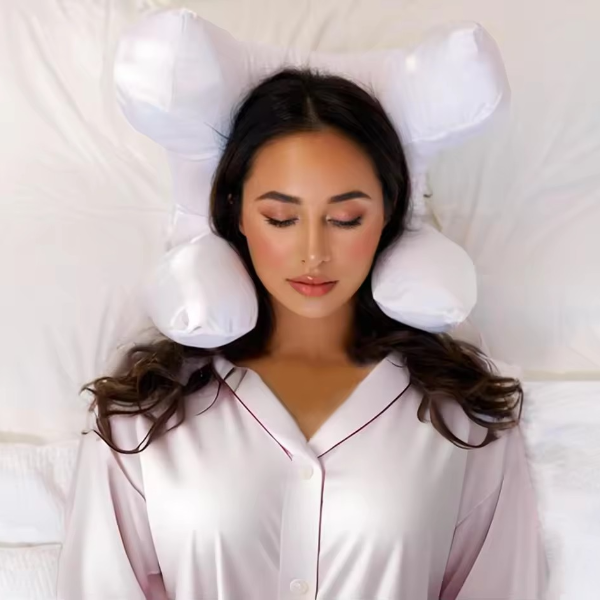 Memory Foam Face Pillow for Sleep Lines Relief and All-Night Neck Comfort