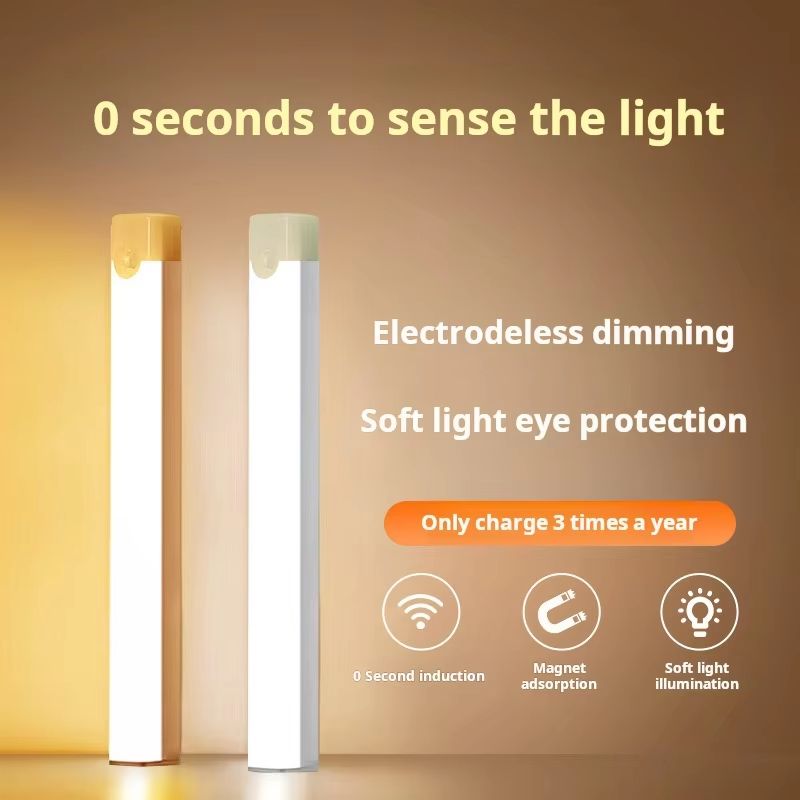 Wireless Rechargeable LED Motion Sensor Cabinet Light for Closet, Kitchen, and Stairs