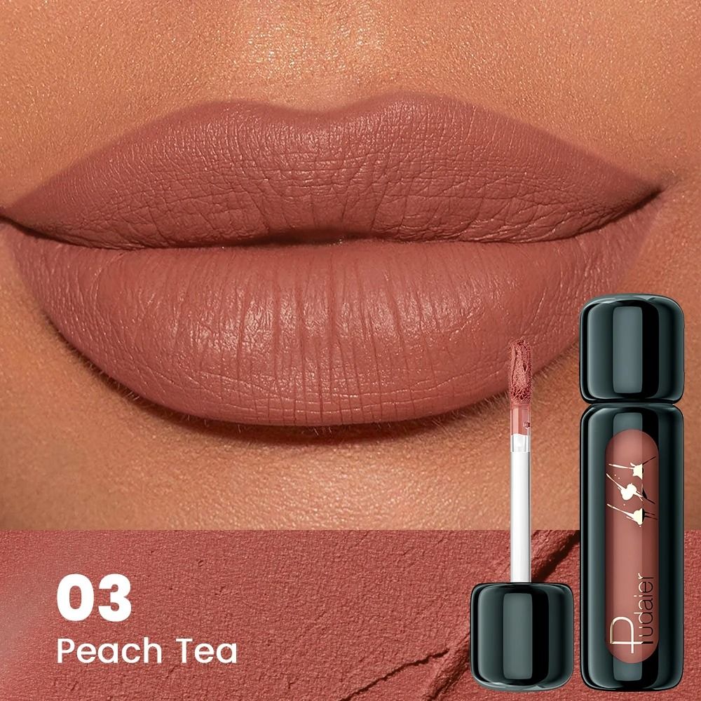 VelvetBloom Matte Velvet Lip Gloss High Pigment Liquid Lip Mud