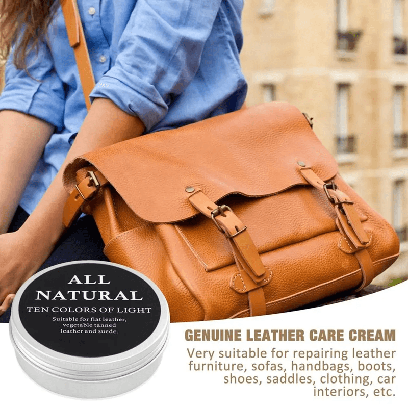 Premium Leather Care Cream for Shoes Bags and Car Interiors