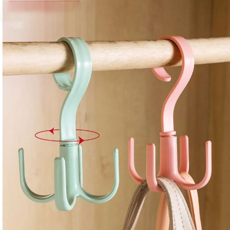 Rotatable Four Claw Hook Hanger Set 3 Pieces