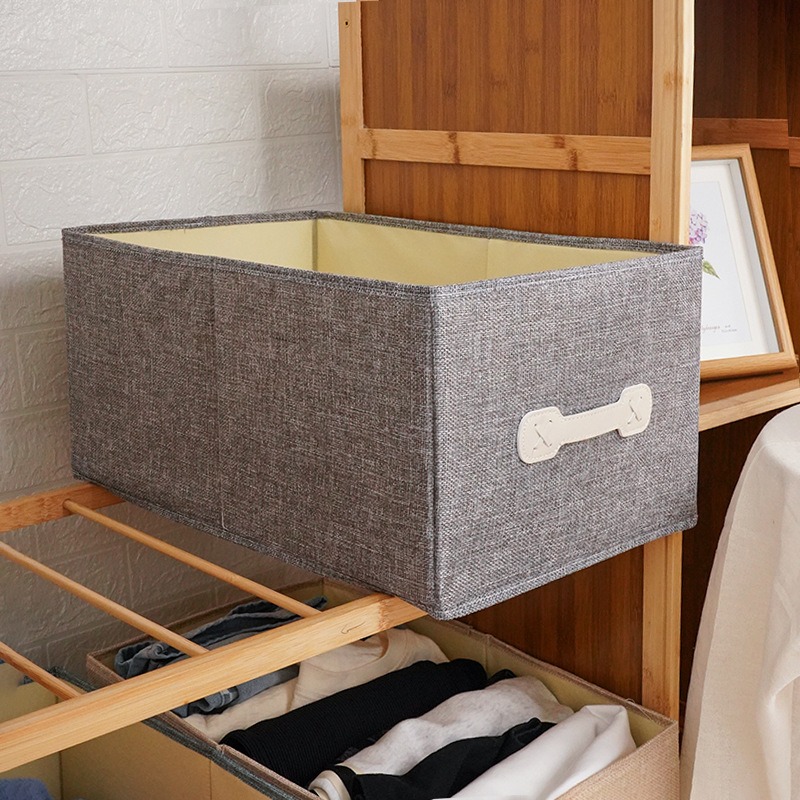 Folding Storage Basket, Household Clothes And Pants Storage Box, Drawer Style Clothing Organizing Box, Wardrobe Layering