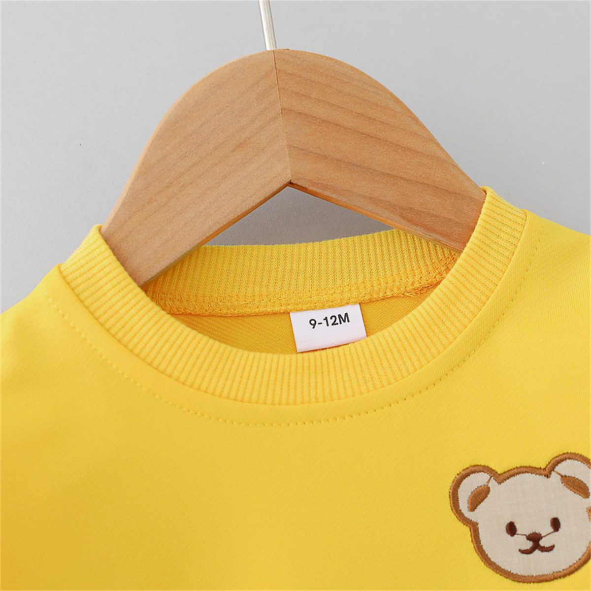 Little Bear Head Children's Set Spring Autumn Long Sleeve Pants