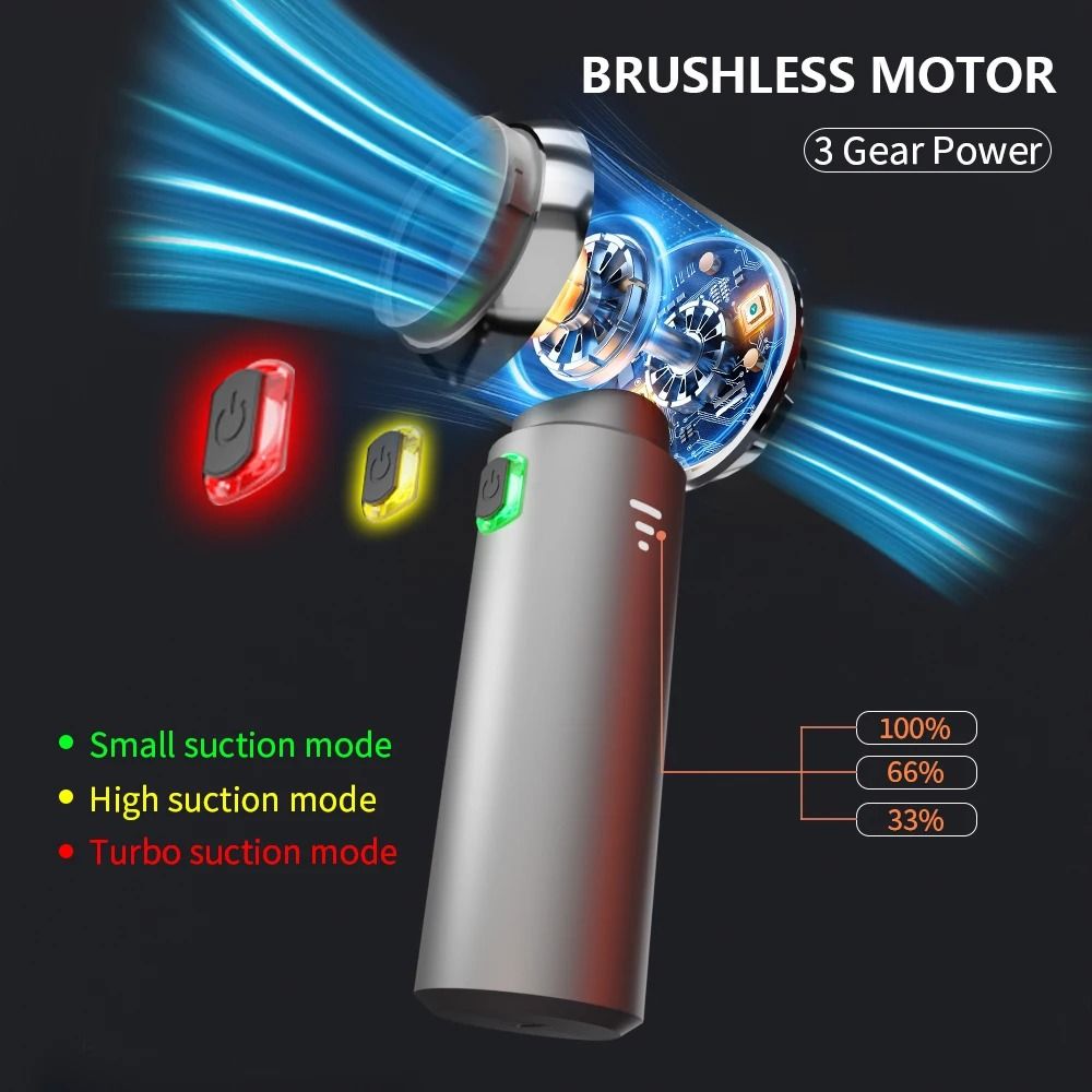 Wireless Handheld Car Vacuum Cleaner – 985000Pa Strong Suction with Multiple Filter Options