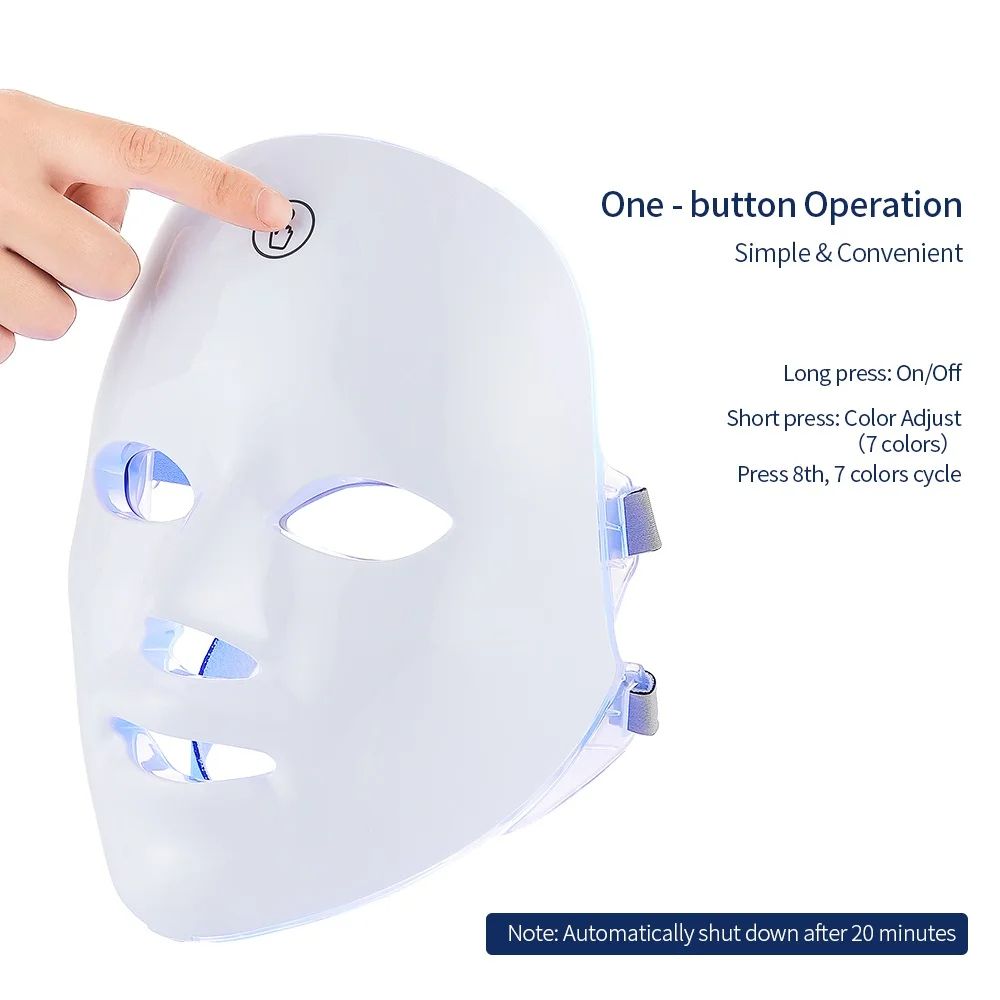LED Skin Care Massager for Face and Neck, Rejuvenating Beauty Machine for Wrinkles, Firming, and Glow