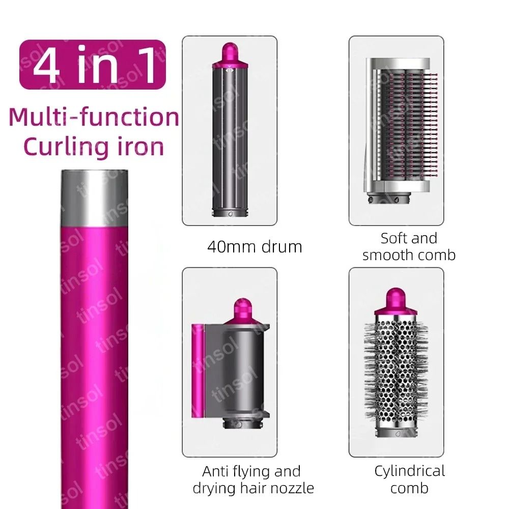6 in 1 Multi Function Hair Dryer Styling Kit with Curling and Volumizing Attachments