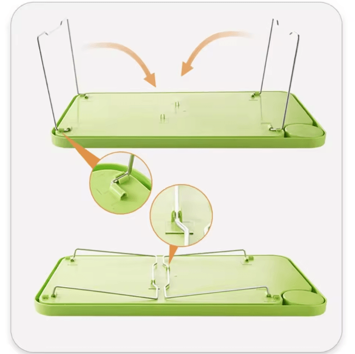 Foldable Laptop Bed Table Portable Multi-Function Stable Tray Table with Cup Slots