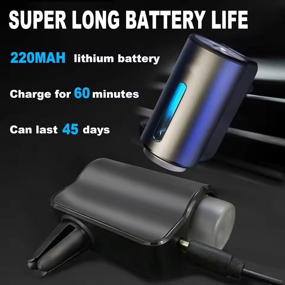 Rechargeable Car Air Freshener with Adjustable Fragrance Levels