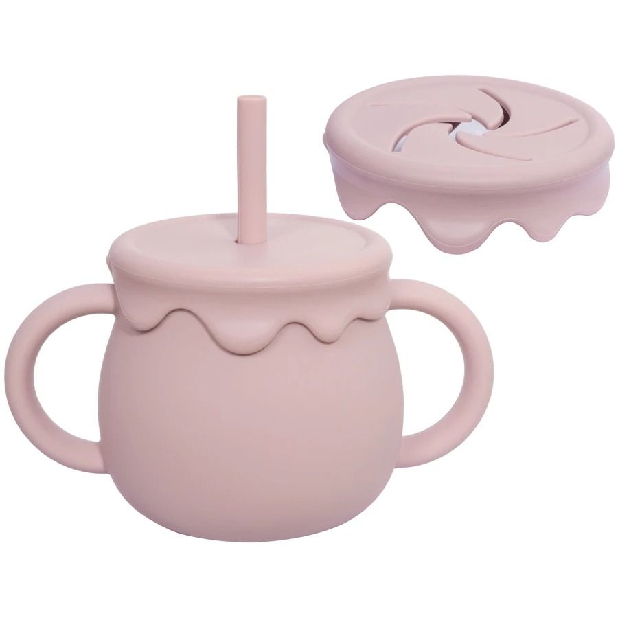 Bloom-Sip 2-in-1 Silicone Snack & Sippy Cup