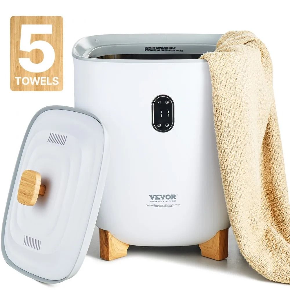 Towel Warmers for Bathroom, High Capacity Bucket, Fits Oversized Towels, Bathrobes, Blankets, Auto Shut Off
