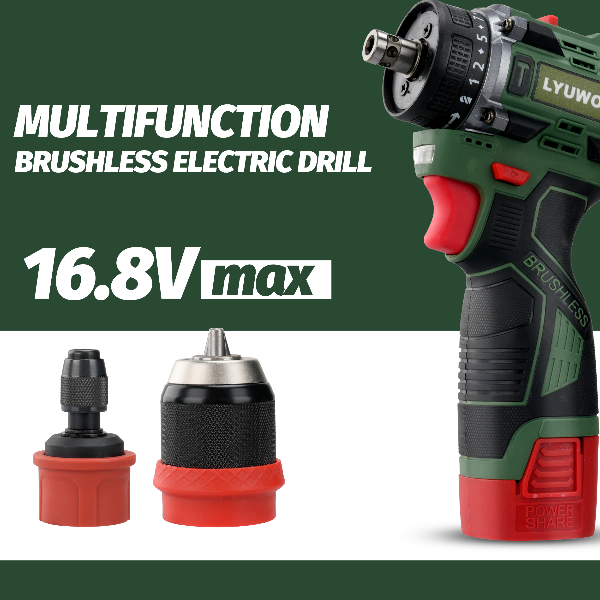 Cordless Brushless Electric Screwdriver Kit with Fast-Charging Battery, LED Work Light & Ergonomic Grip