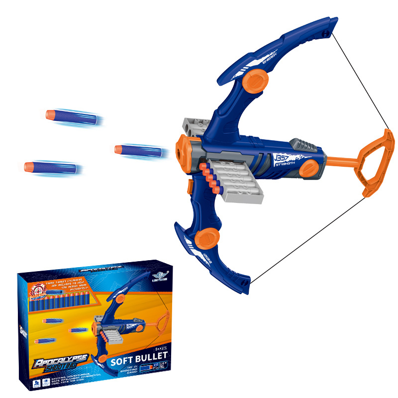 High-Speed Kids Foam Ball Crossbow Toy, Safe Outdoor Blaster for Backyard Games