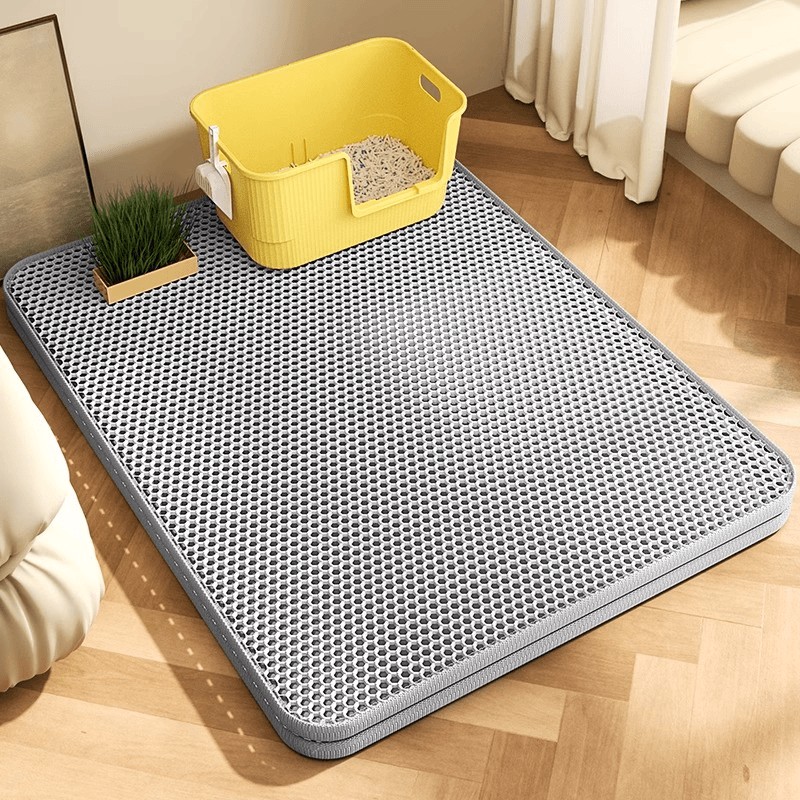 Heavy Duty Waterproof Cat Litter Mat, Extra Large Non Slip Washable Sand Stopper