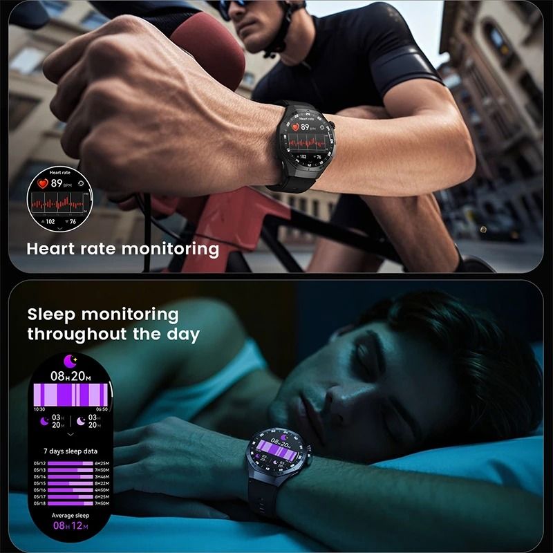 Smart Fitness Watch with AMOLED Display and Bluetooth Calling