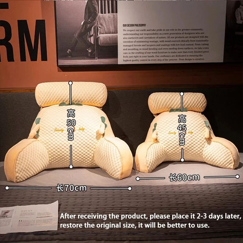 Triangular Backrest Reading Pillow Cushion