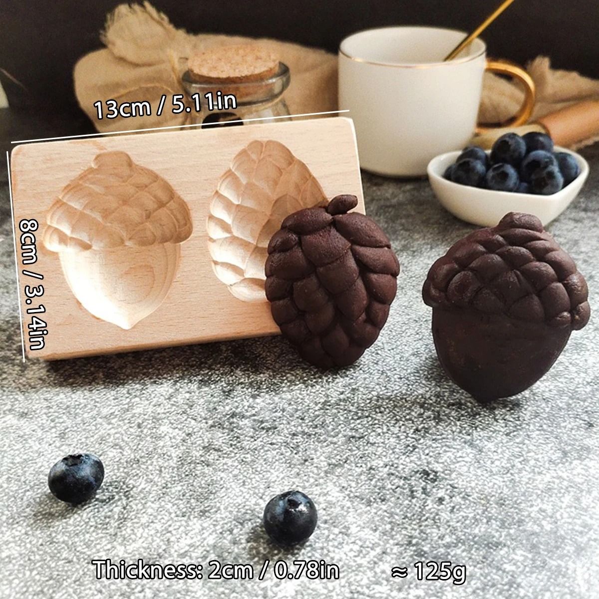 Christmas 3D Engraved Wooden Cookie Mold
