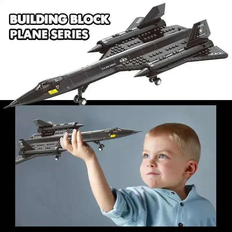 SR-71 Blackbird Spy Plane – Technical Military Building Set – High-Yield Strategic Interaction Hub