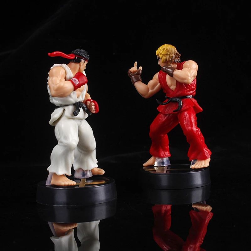 Anime Ken Masters Action Figure PVC Street Fighter Game Doll