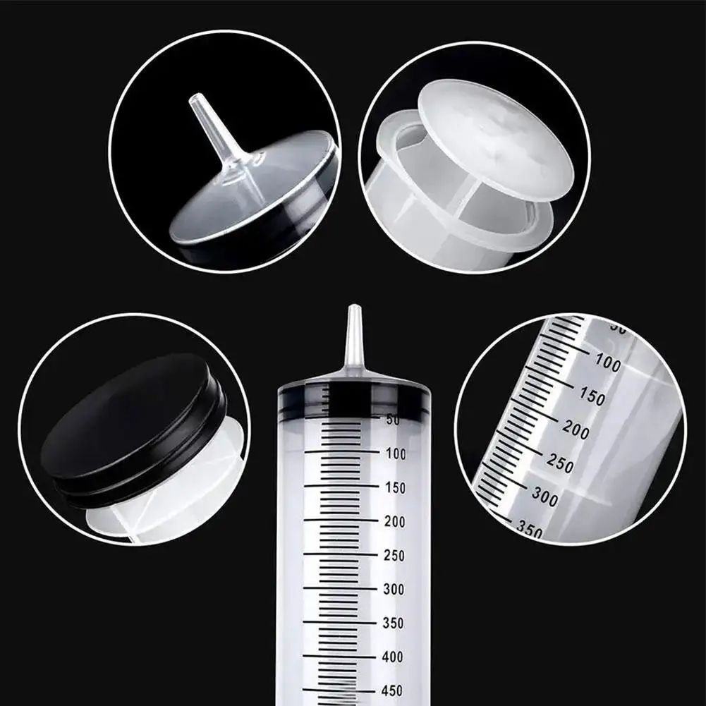 FlowMax Large Capacity Syringe Pump – Measuring Oil & Liquid Transfer Tool with Hose