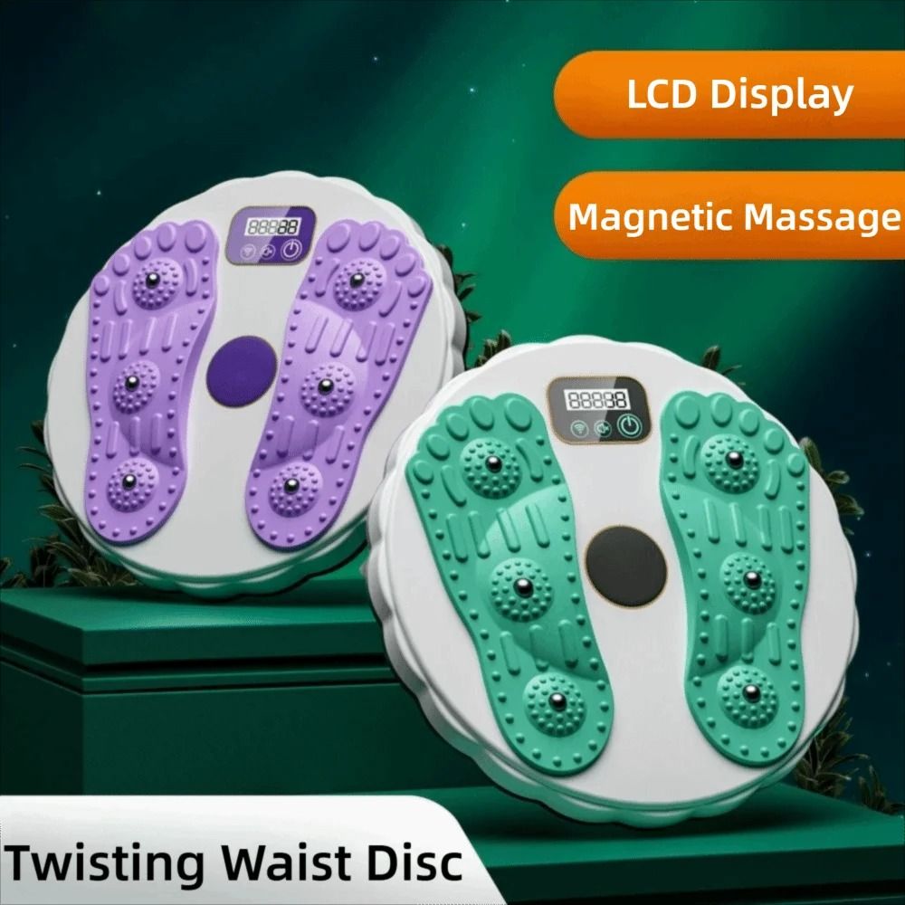 Electronic LCD Twisting Waist Disc with Foot Massage