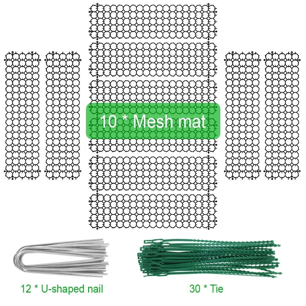 Garden Cat Deterrent Prickle Mat Set