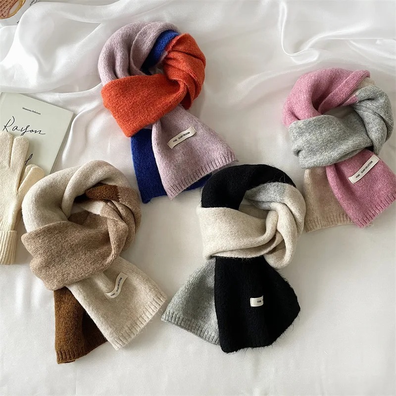 Korean Style Winter Warm Wool Scarf 2024