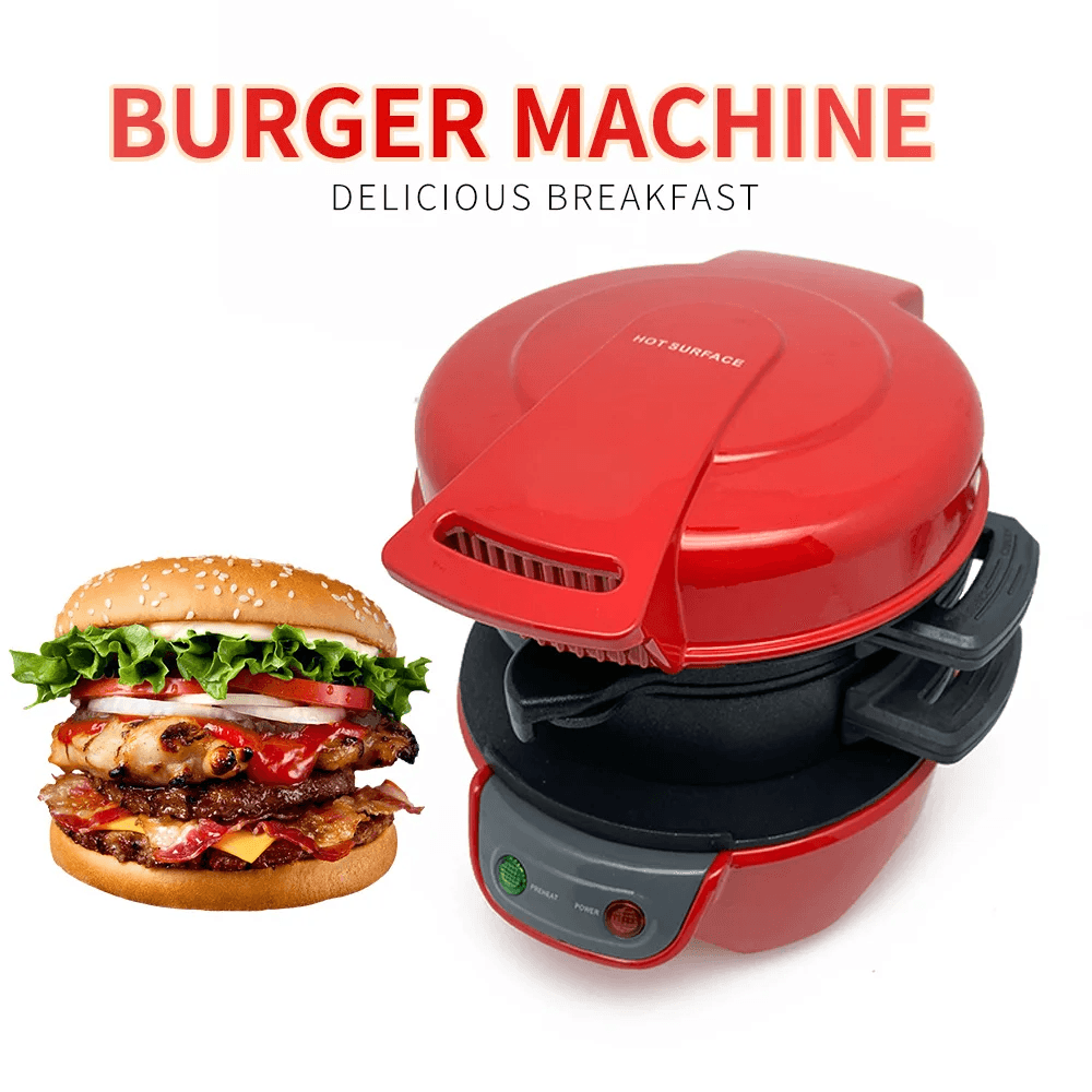 Household Breakfast Machine, Hamburg Sandwich Maker with Egg Cooker & Waffle Bread Sandwich Machine