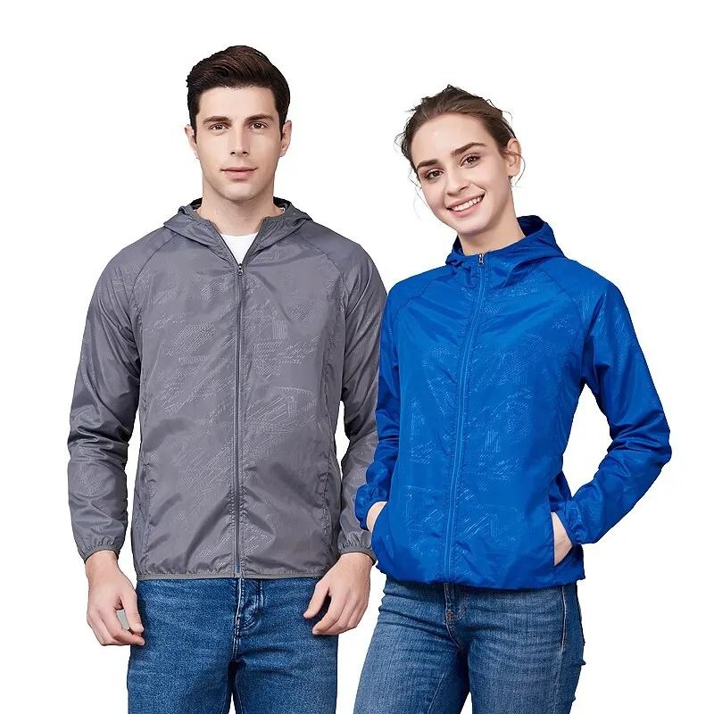 Waterproof Quick-Dry Hiking Jacket with UV Protection for Men and Women