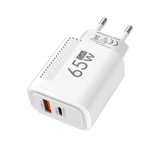 65W GaN PD USB-C Fast Charger with Quick Charge 3.0