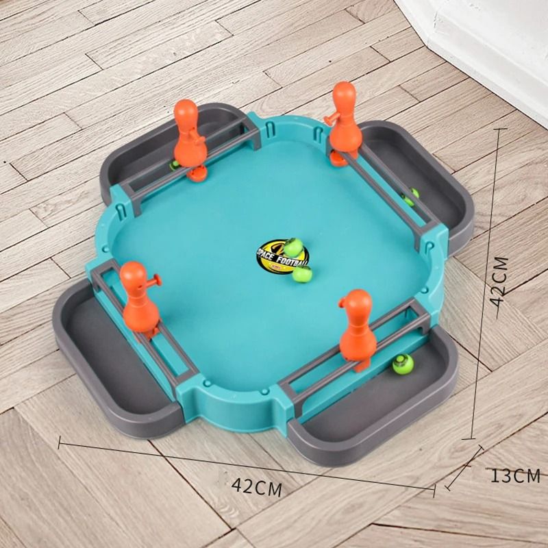 Kids Pinball Soccer Tabletop Marble Shoot Family Game