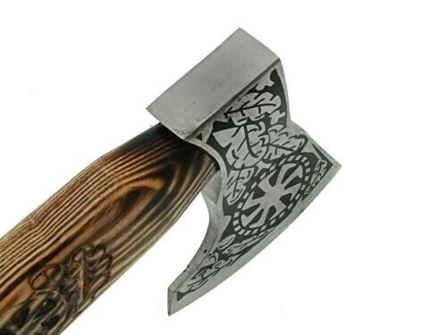 CUSTOM HANDMADE HIGH CARBON STEEL VIKING HATCHET TOMAHAWK HUNTING TACTICAL AXE