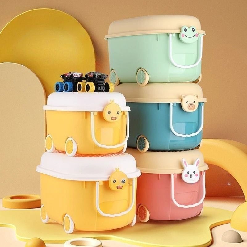 Cartoon Toy Storage Box Organizer for Kids Home Storage