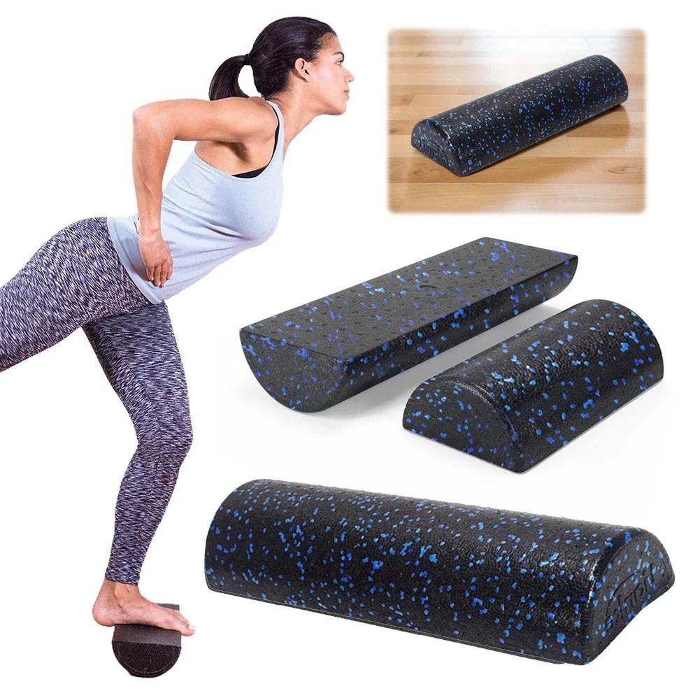Half Round Balance Training Roller Block and Yoga Brick