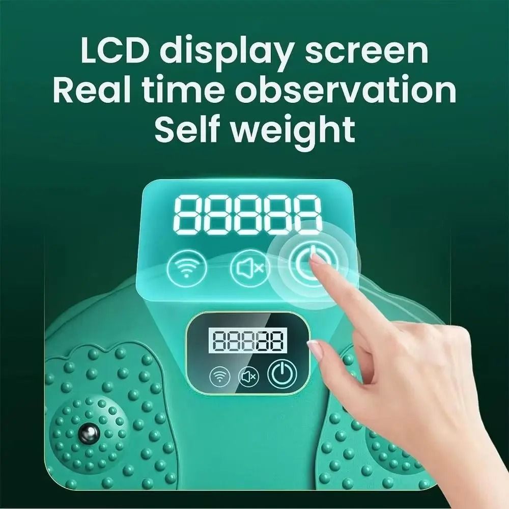 Electronic LCD Twisting Waist Disc with Foot Massage