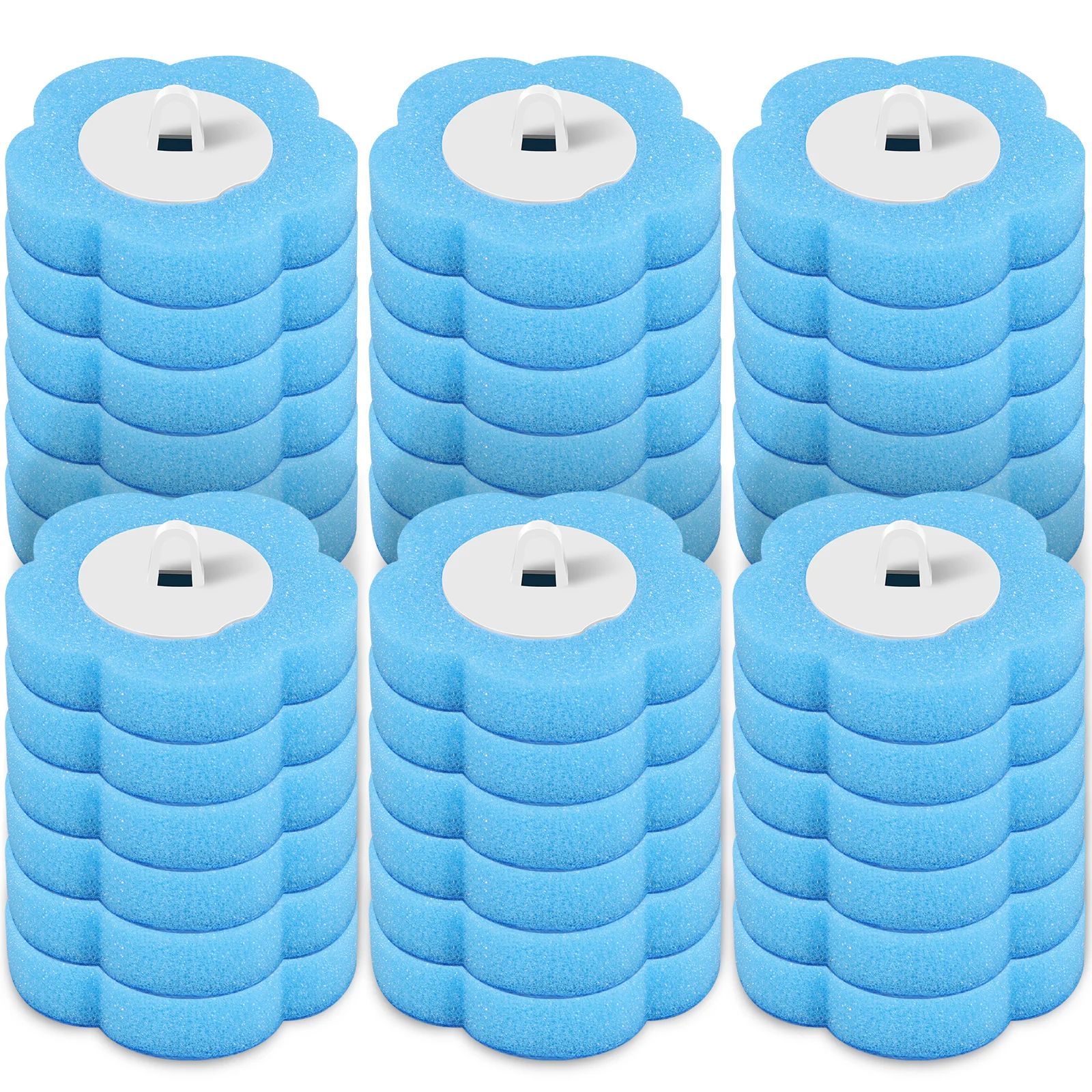 Disposable Toilet Brush Toilet Cleaning Wand Kit with 18/36 Toilet Brush Replacement Heads and Long Handle