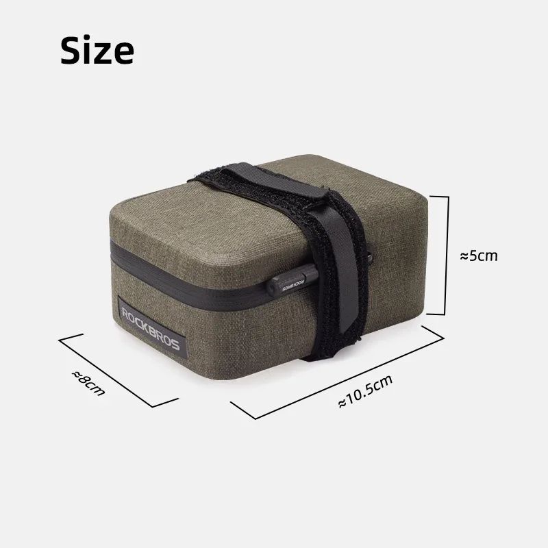 ROCKBROS 0.4L Waterproof Bike Saddle Bag Lightweight MTB and Road Tail Pouch