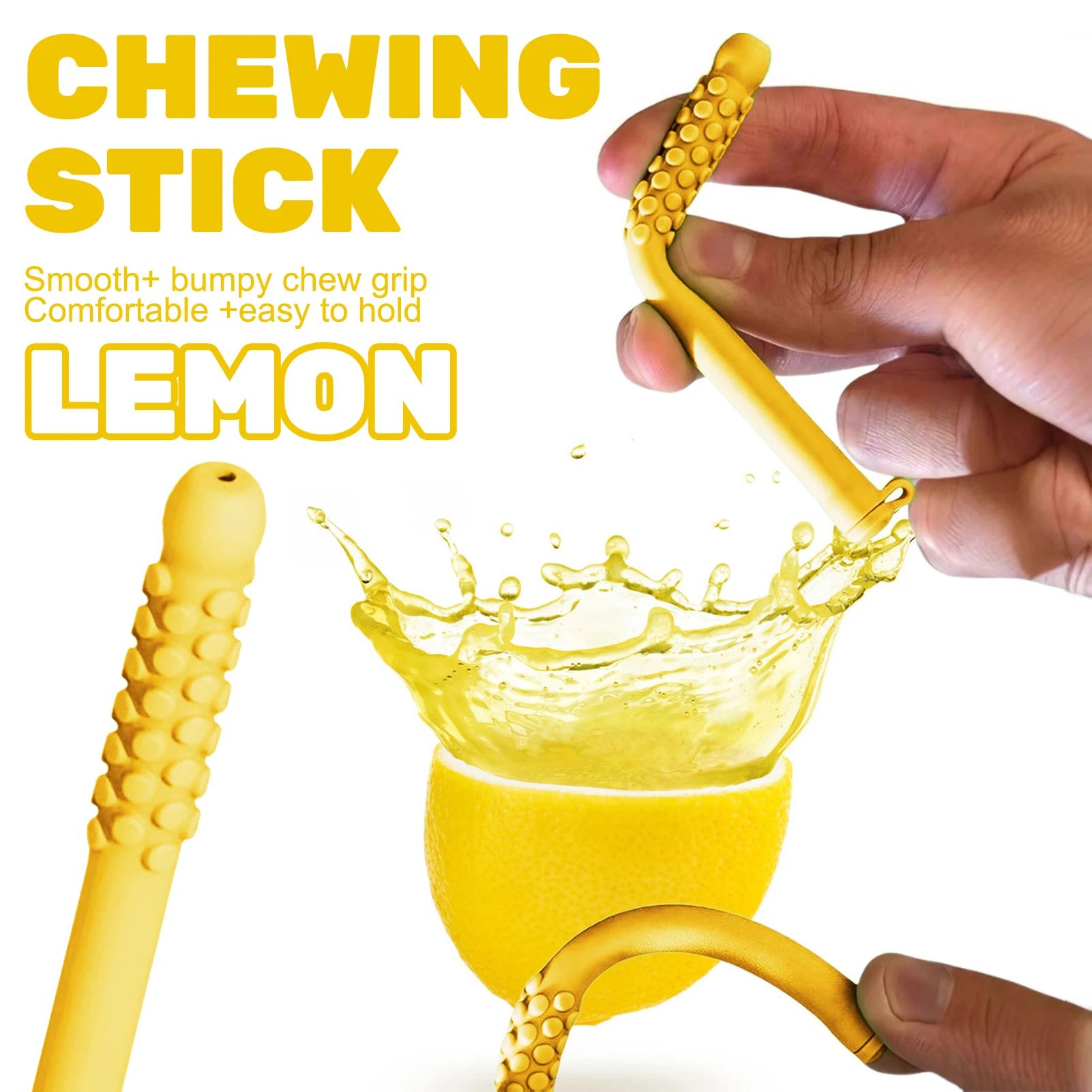 Silicone Essential Oil Chew Stick for Anxiety Relief | Aromatherapy Breathing Aid & Chewable Stress Calming Tool for Kid