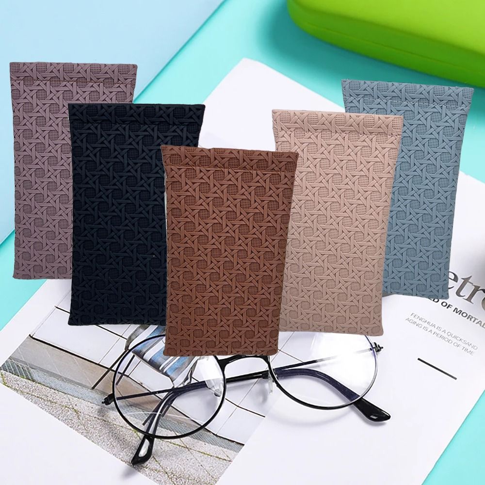 Soft Glasses Box, Sunglasses Organizer PU Leather Case, Eyewear Protector for Men and Women, Myopia Glasses Pouch, Style